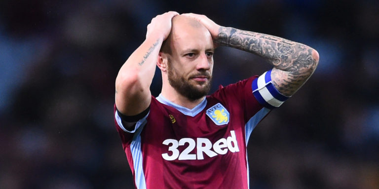 Villa fans react as Alan Hutton reveals he has considered retirement