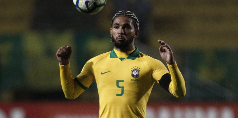 Villa fans react as player dives after contact with Douglas Luiz on international duty