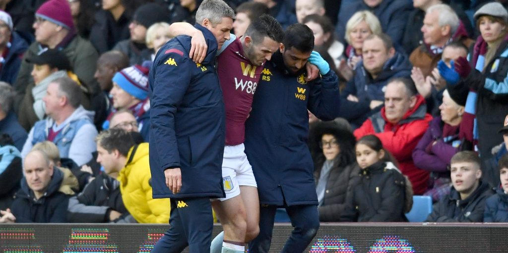 Villa fans vent frustrations as McGinn goes off injured