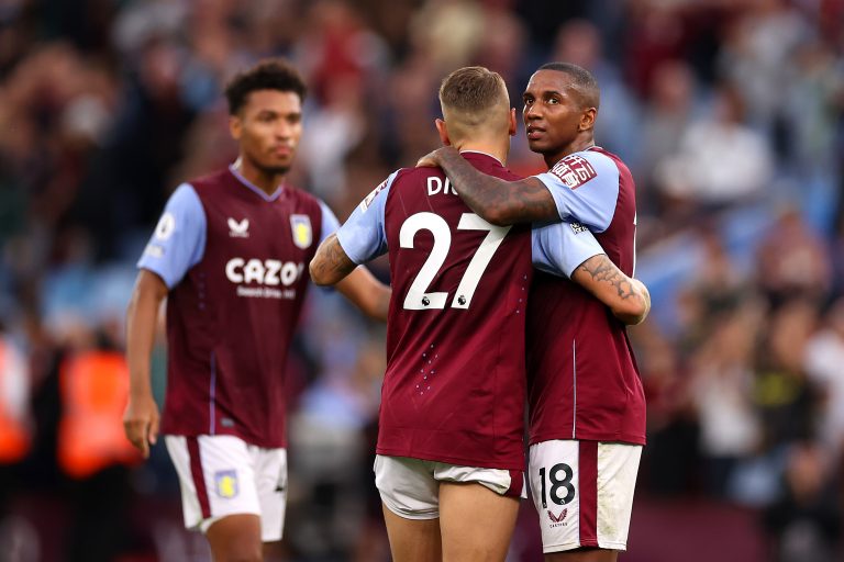 Ashley Young in action for Aston Villa