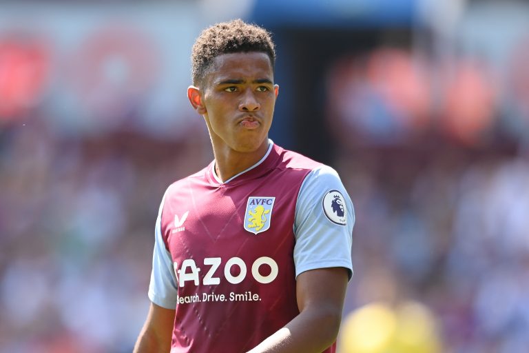 Jacob Ramsey in action for Aston Villa