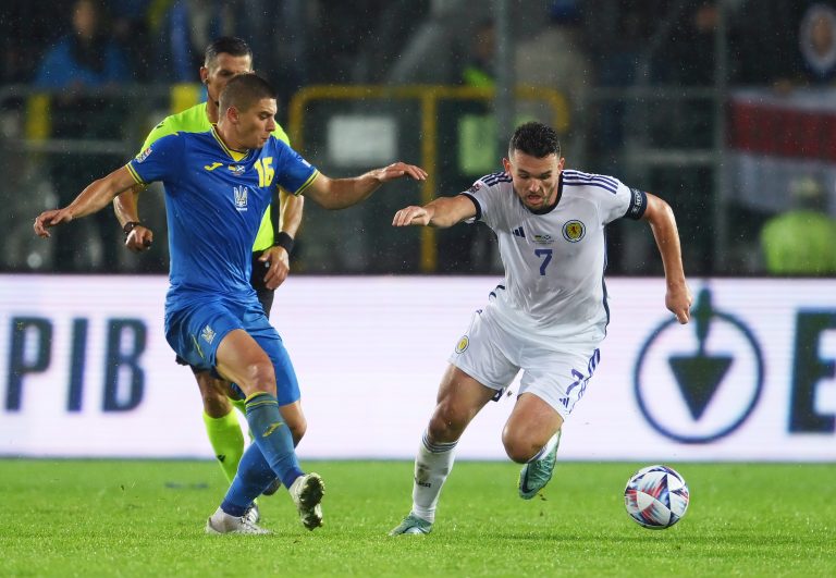 John McGinn during Scotland duty, Aston Villa captain