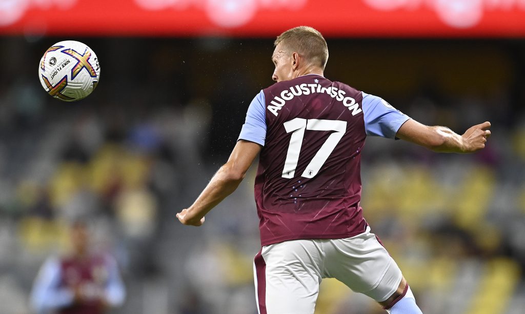 Ludwig Augustinsson in action for Aston Villa