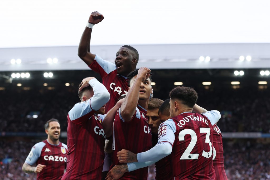 Marvelous Nakamba celebrates with Aston Villa