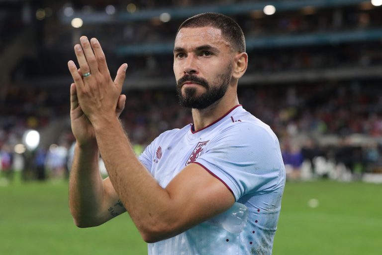 Morgan Sanson applauds