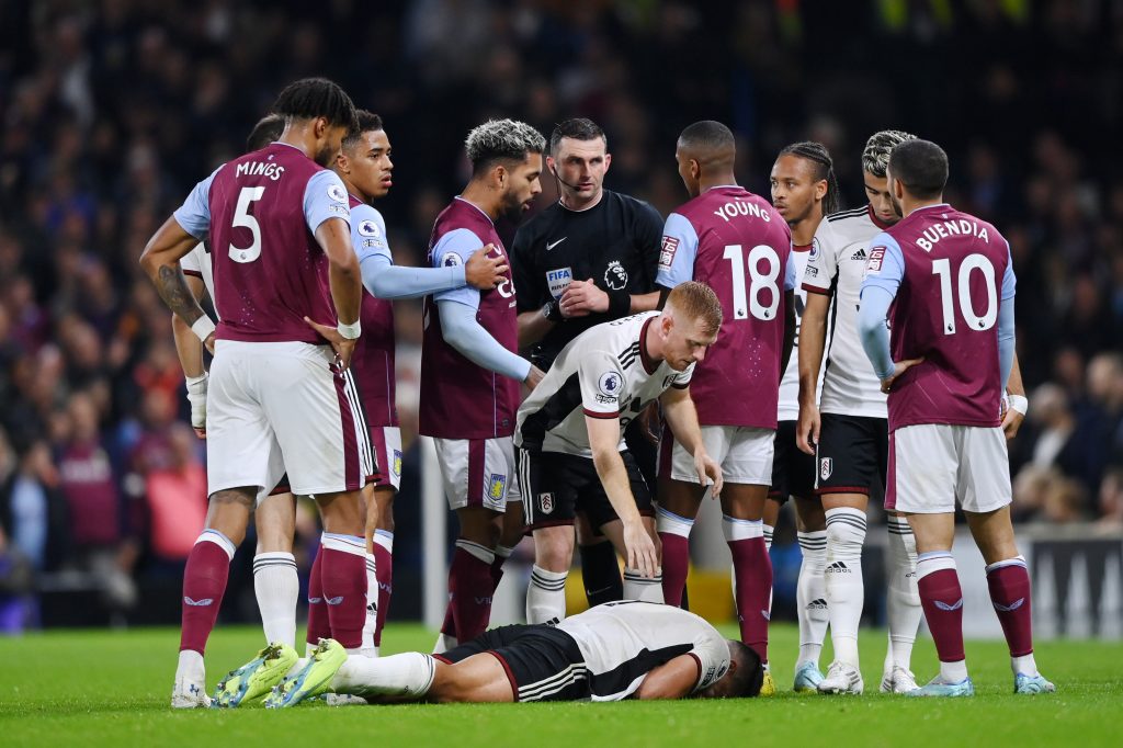 Unai Emery, Aston Villa manager, during a Premier League match