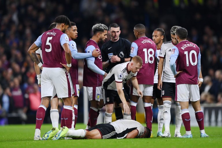 Unai Emery, Aston Villa manager, during a Premier League match