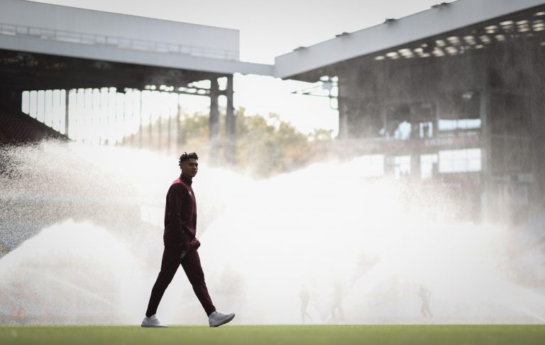 Ollie Watkins playing for Aston Villa, used for Jonathan David striker market analysis