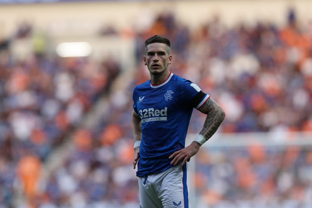 Ryan Kent with Rangers