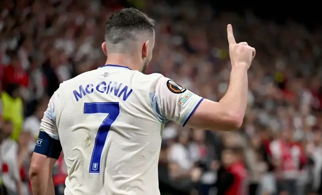 Aston Villa captain John McGinn features on mural in his Scottish hometown