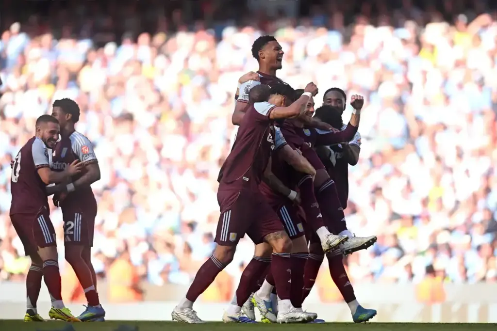 Ollie Watkins’ double secures a 2-1 victory for Aston Villa against Manchester City to earn a top-four finish