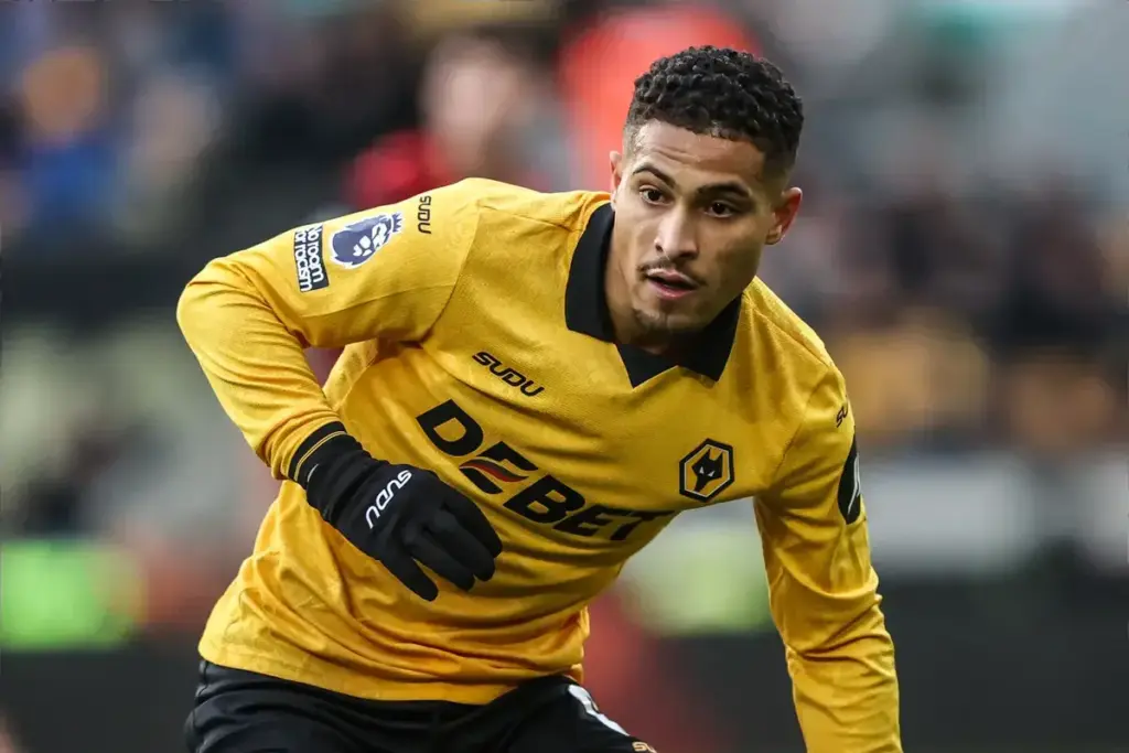 Joao Gomes playing for Wolverhampton Wanderers