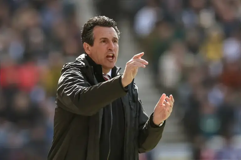 Unai Emery reacts after Modou Keba Cisse decision in Villa defeat
