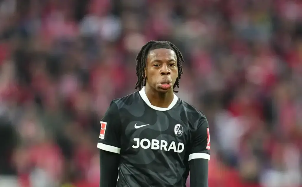 Johan Manzambi ahead of his Aston Villa medical