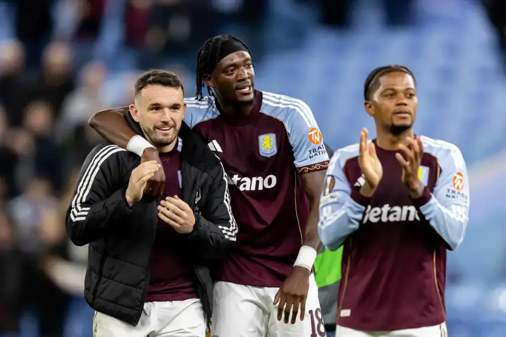 Aston Villa players preparing for Champions League return