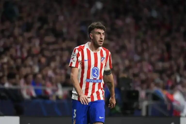 Matteo Ruggeri in action for Atletico Madrid before Aston Villa move