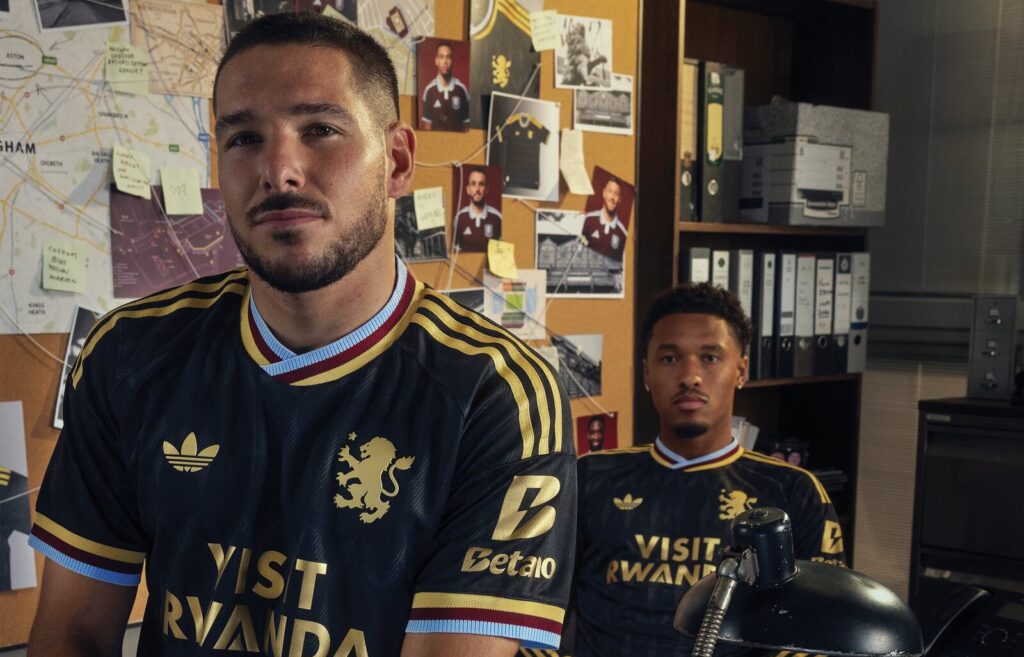 Aston Villa officially launch black-and-gold 2026/27 away kit