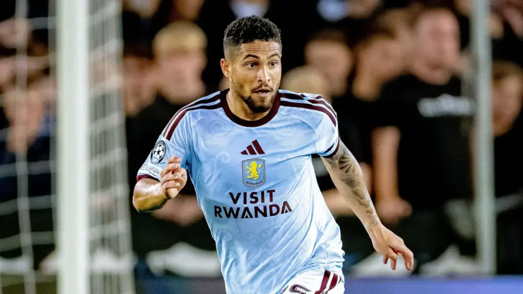 João Gomes in action for Aston Villa
