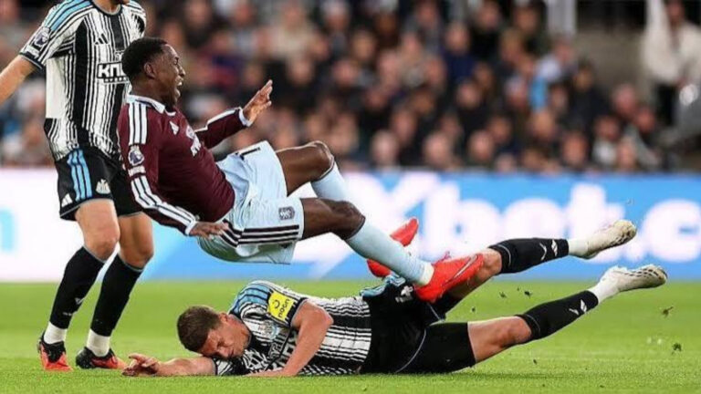 Sven Botman Nicolas Jackson tackle